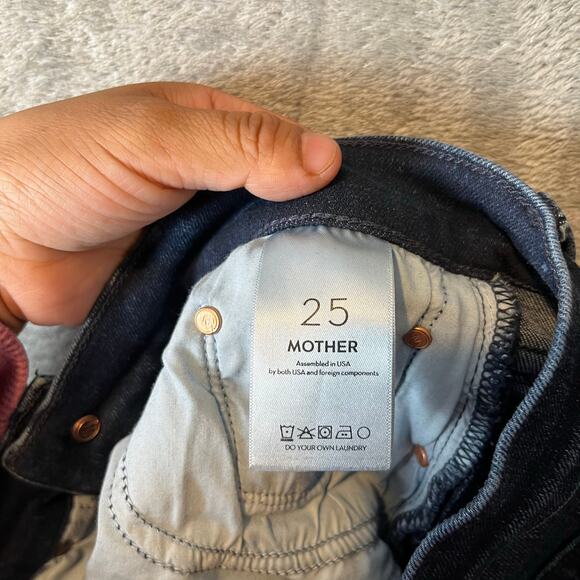 Mother High Waisted Rider Skimp Catch Me If You Can Size 25 X 32'‎ - Picture 9 of 10